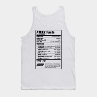 ATEEZ Kpop Nutritional Facts Tank Top